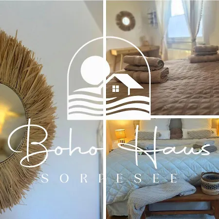 Boho Haus Sorpesee Mit Privater Sauna, Garten & 2 Baedern Nahe Promenade & Seegarten * Sundern