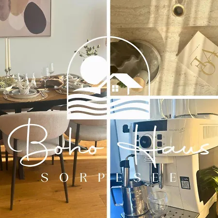 Boho Haus Sorpesee Mit Privater Sauna, Garten & 2 Baedern Nahe Promenade & Seegarten Semesterbostad Sundern